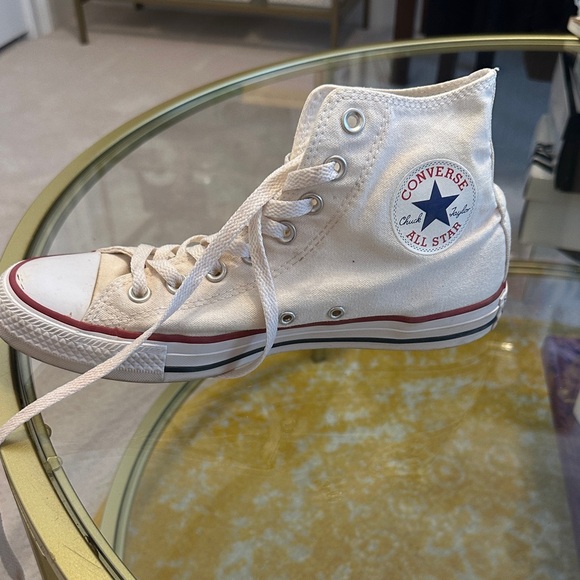 Converse Chuck Taylor All Star Canvas High Top Shoe Cream - Picture 1 of 9